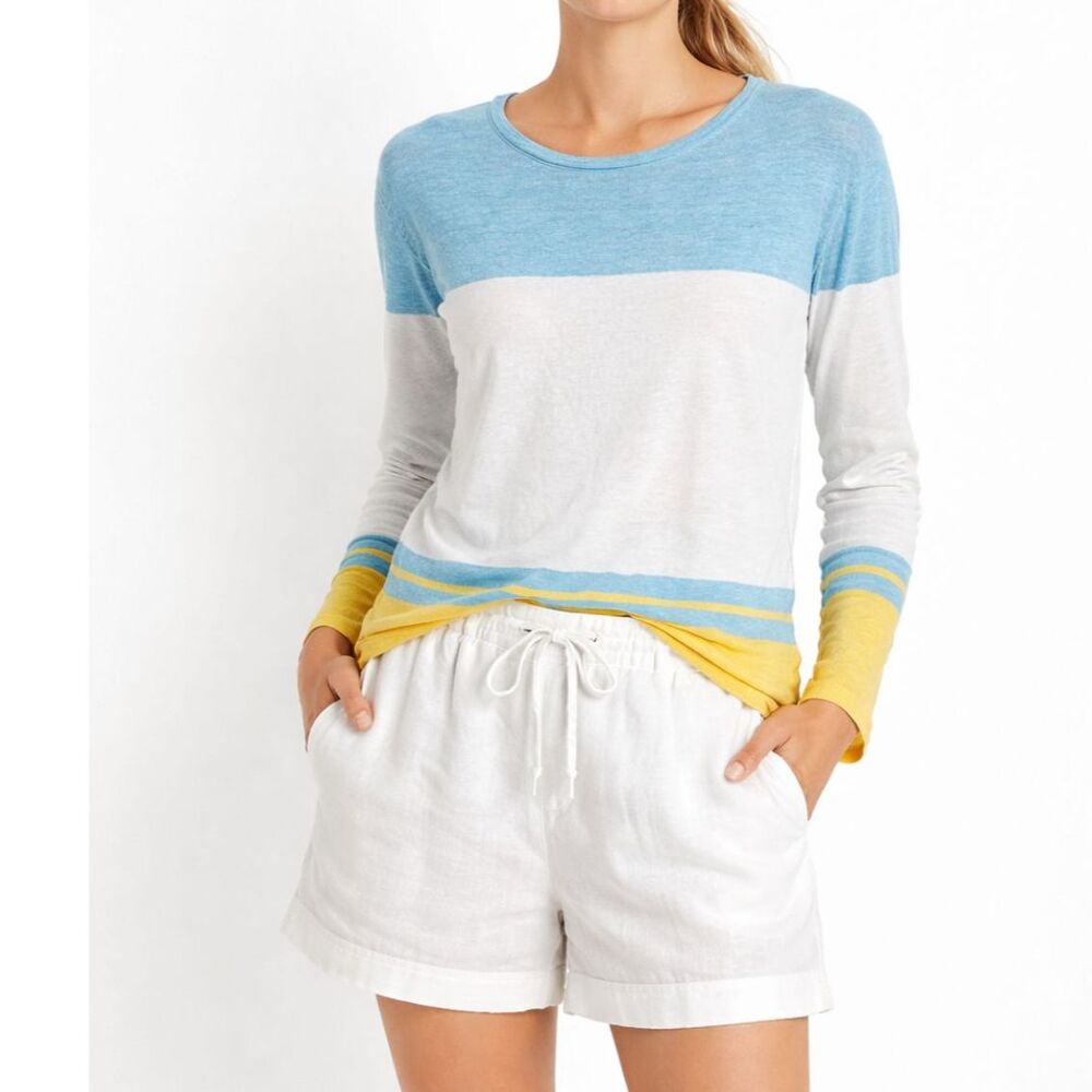 Hiho Tortola Bvi Long sleeve 100% Linen Sweater Womens Size Medium